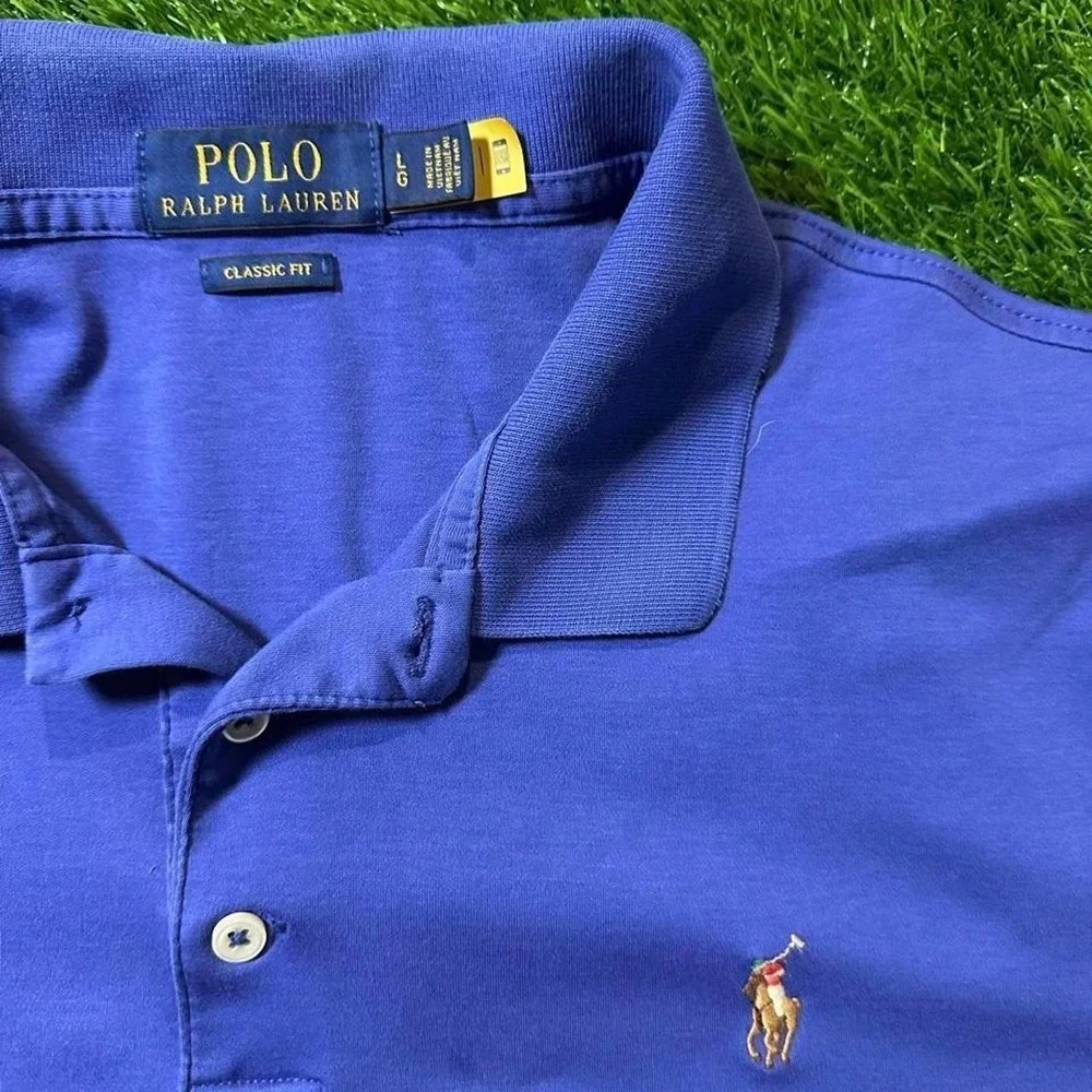 Ralph Lauren blue polo shirt